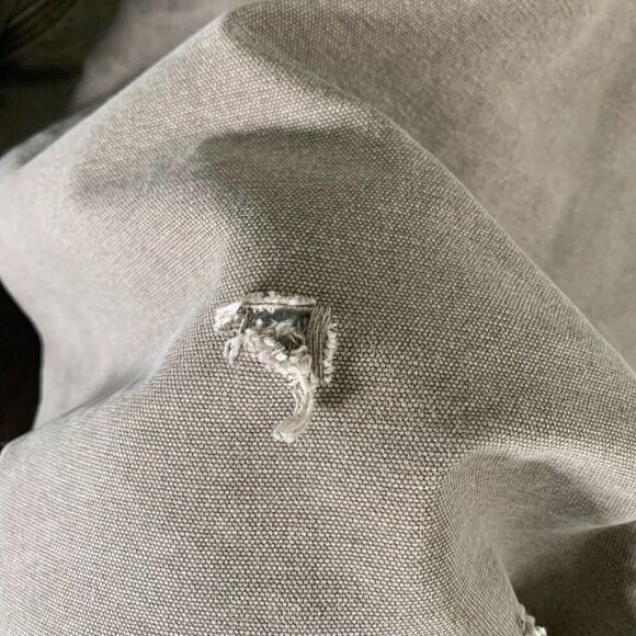 Carhartt Jacket Men's XXL Tall Grey Full Zip Fleece Lined Drawstring Pockets - Picture 15 of 16